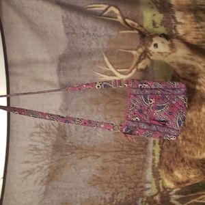 Vera Bradley Vera Bradley Quilted Purple Paisley Crossbody Bag medium